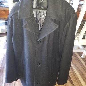 Men's London Fog Wool Peacoat Jacket